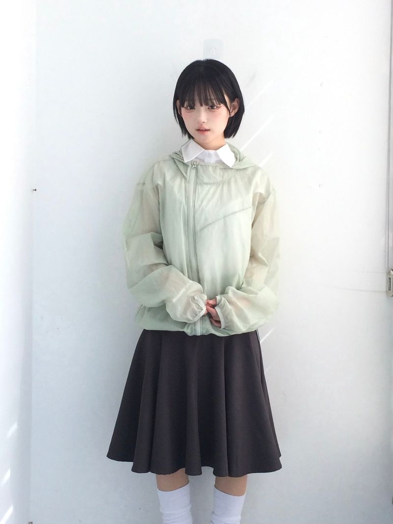 A-line rose flare skirt