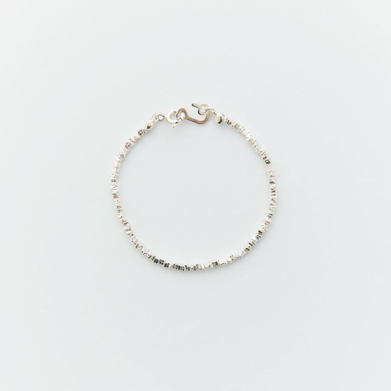[925 SILVER] Petit Cube Silver Bracelet