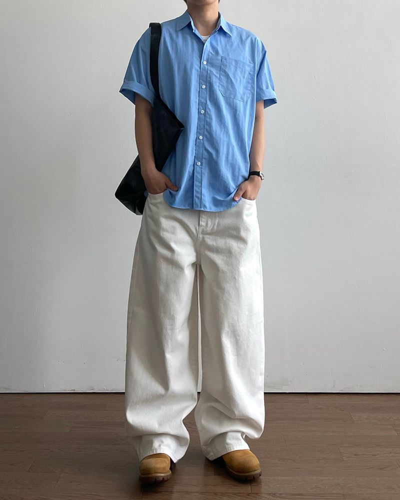 Wis White Denim Pants
