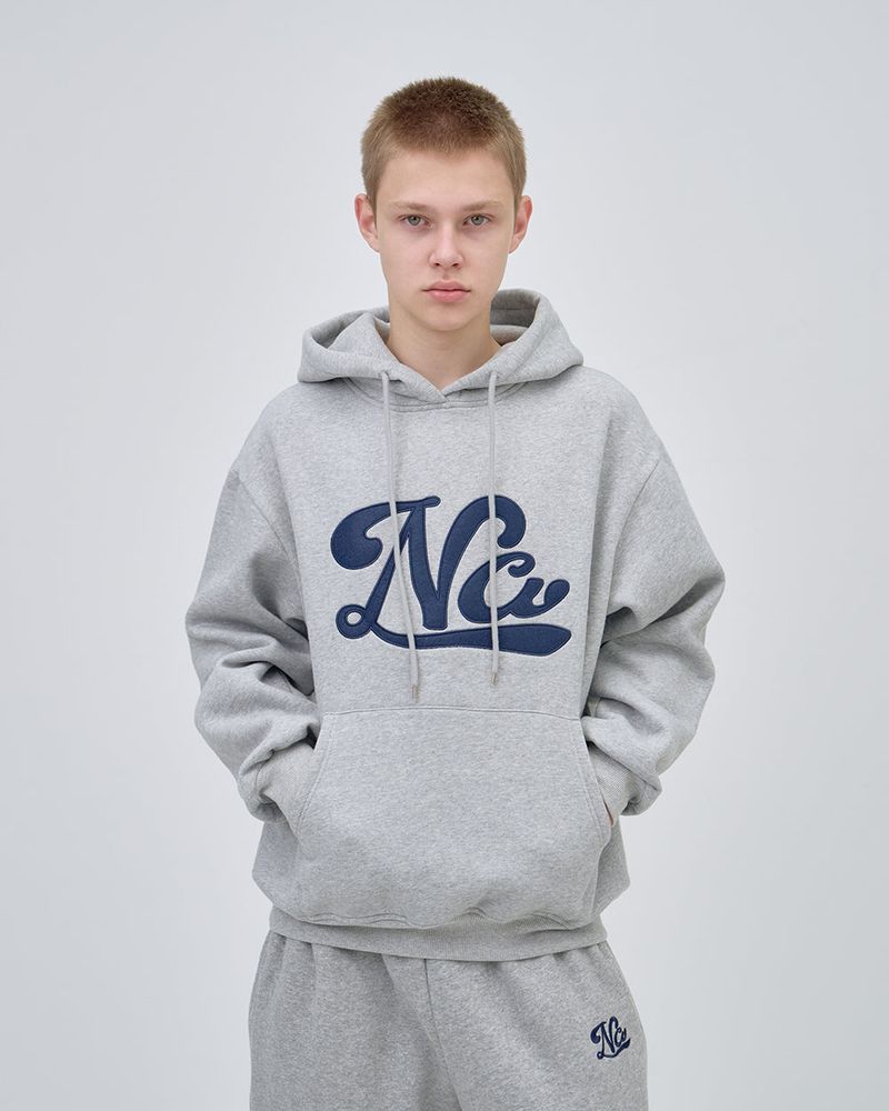 UNDERLINE LOGO HOODIE - GRAY