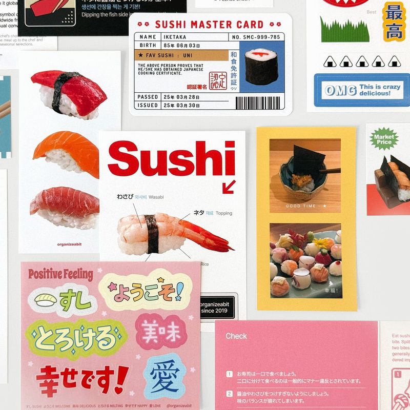 oab sushi pack / scrap sticker set