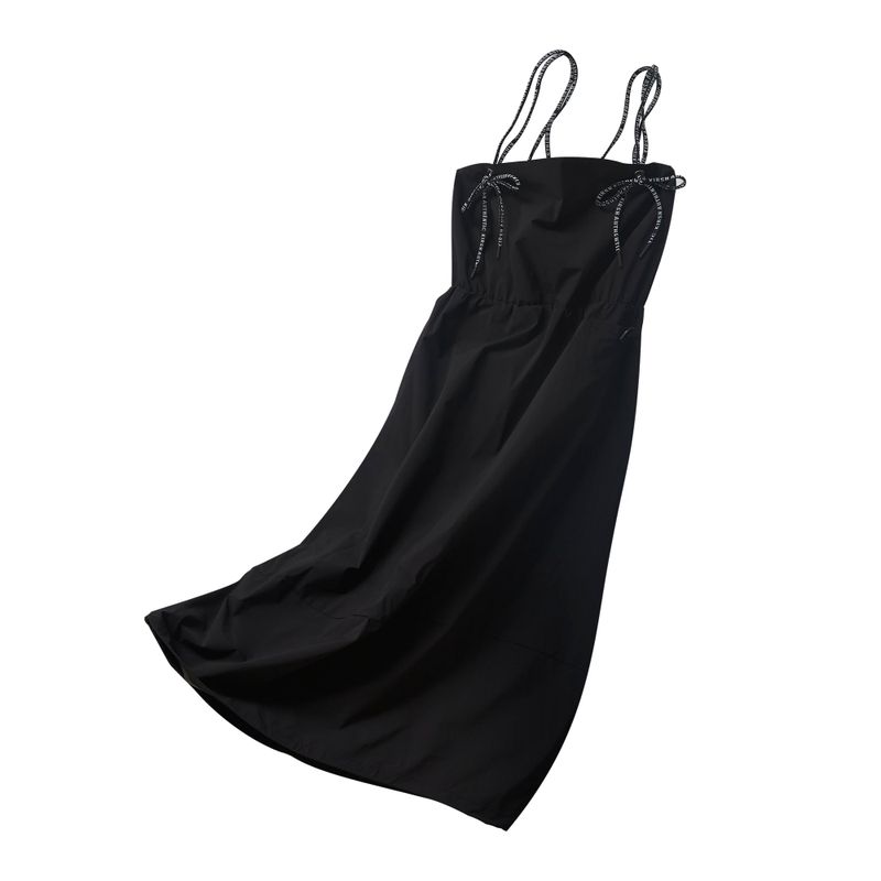 KIRSH（キルシー）の「OUTDOOR BALLOON WOVEN DRESS [BLACK]（Dresses）」