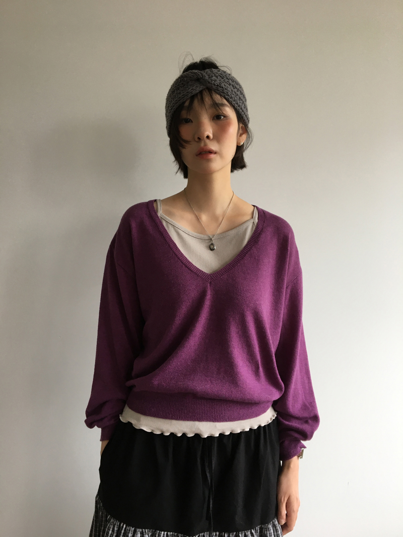 Maeve V-neck Knit (5color)