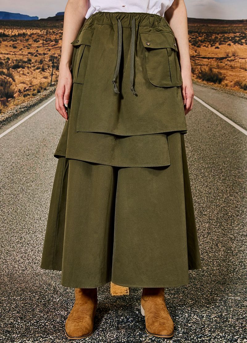 Reculer（ルキュレ）の「Military skirt pants Khaki（Pants）」