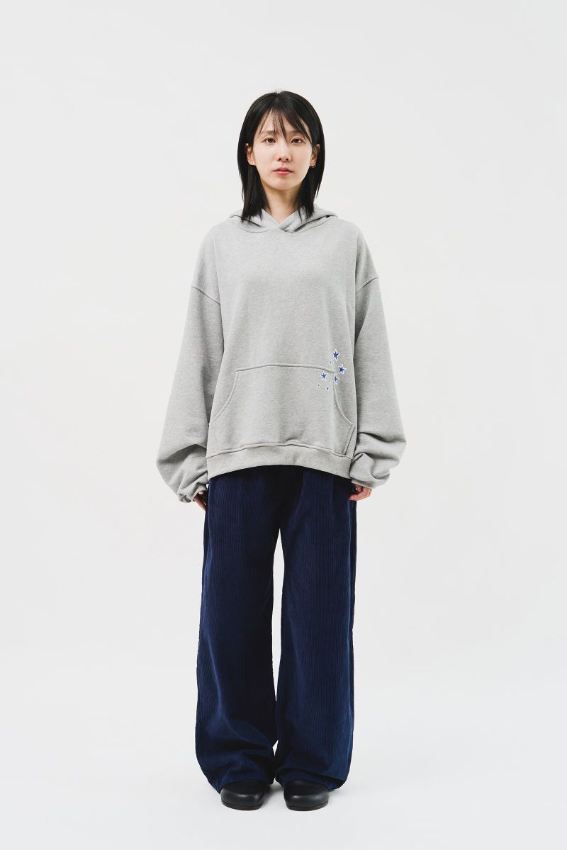 (MADE) Blue Star Softy Hoodie_Grey
