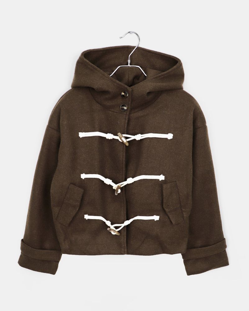 Lumin Toggle Hood Short Coat