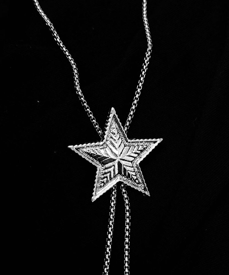 Silver Star Chain Choker Necklace