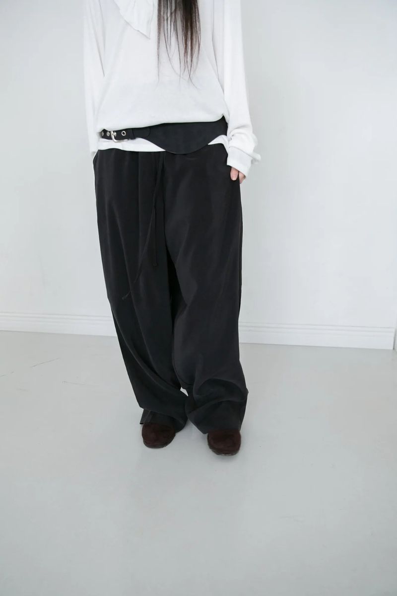 eyelet curve belt(3colors)