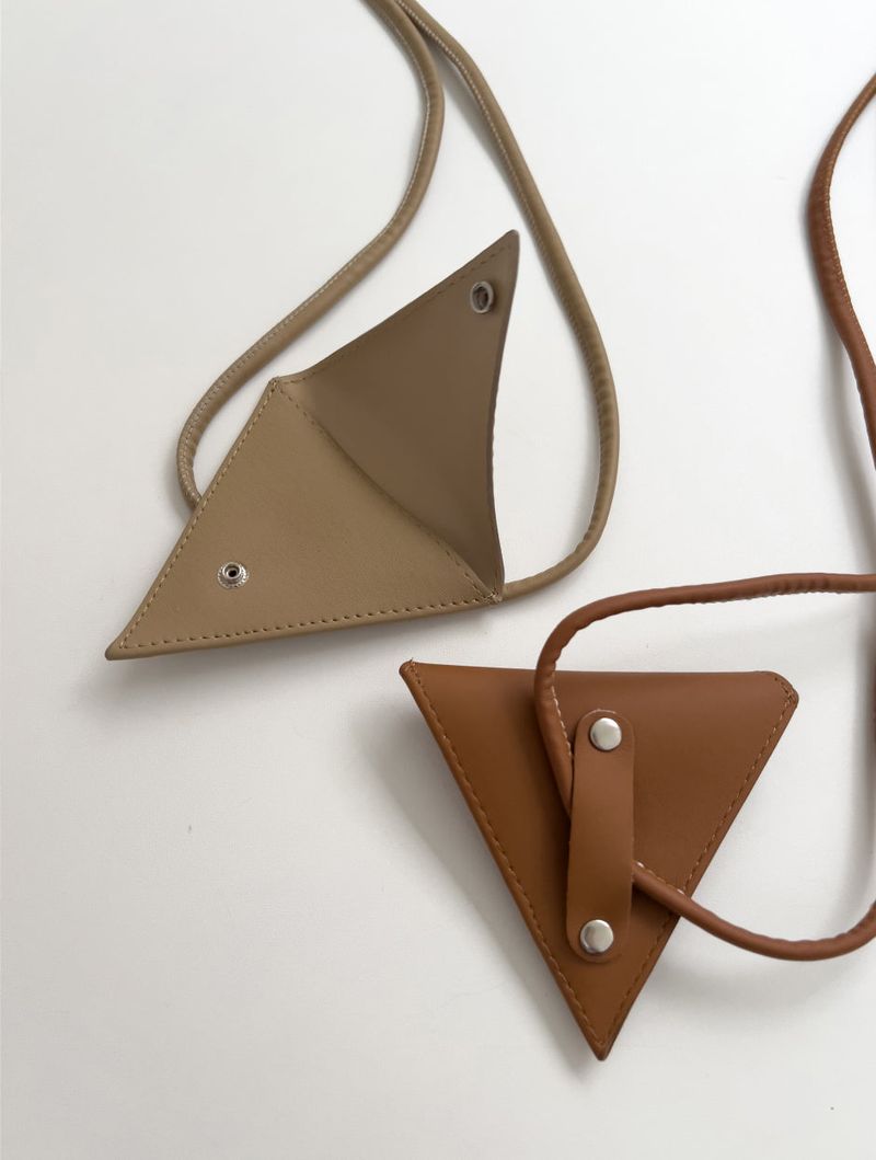 Triangle Leather Strap Belt