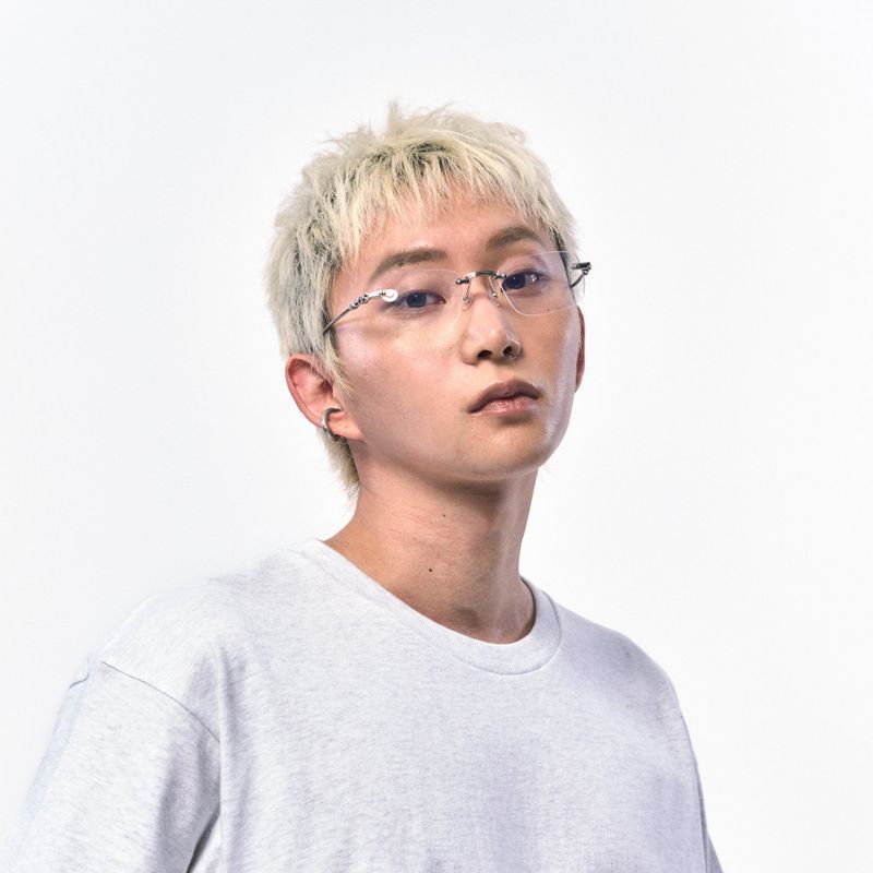 Men's Crop T-Shirt Melange White