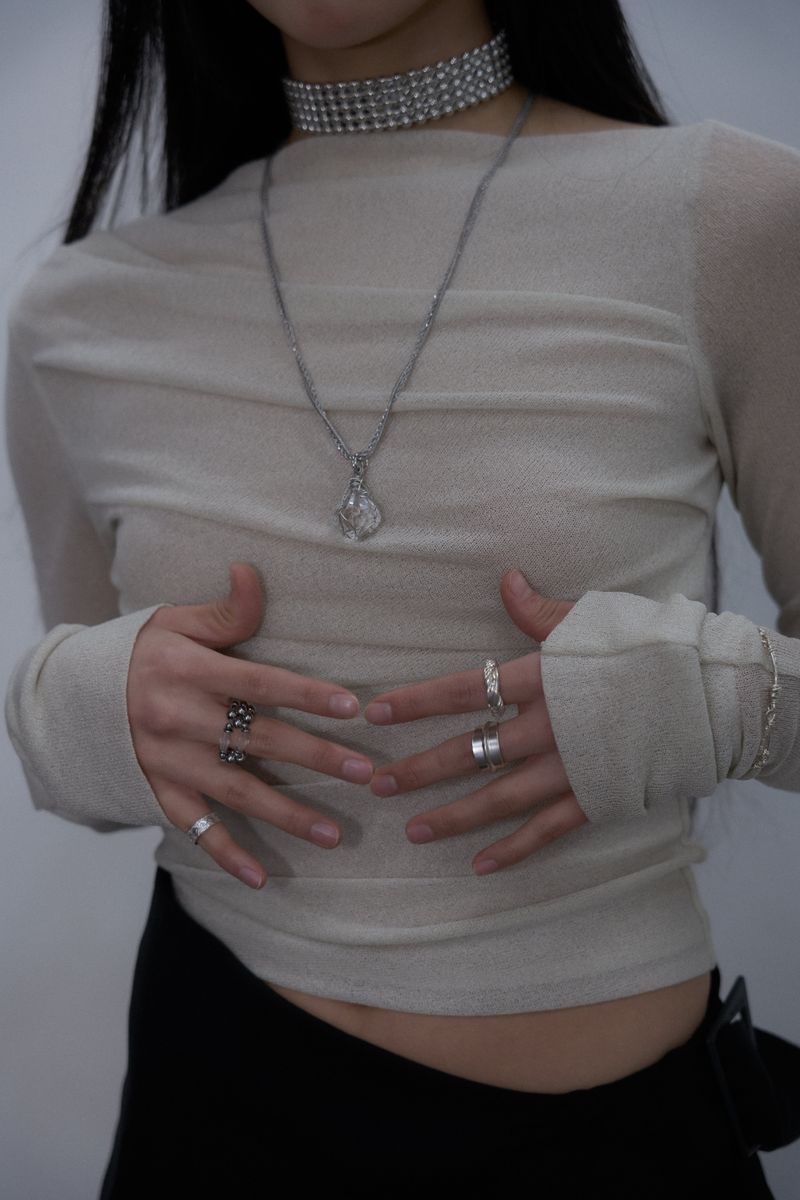Crystal Double Layered Necklace