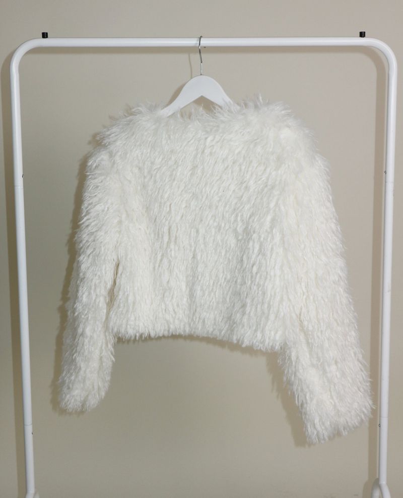 Angel Hairri Fur Bolero Short Jacket (Semi Cropped Jacket)