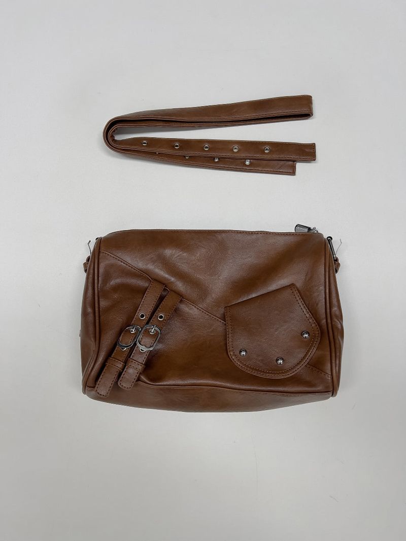 Studded Leather Shoulder Bag