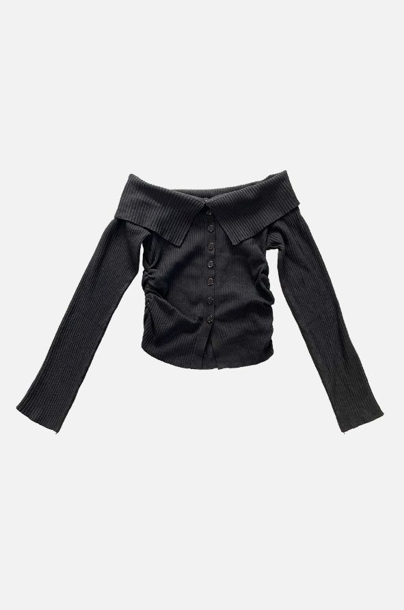 ロータスオフシッピングボタンTシャツ