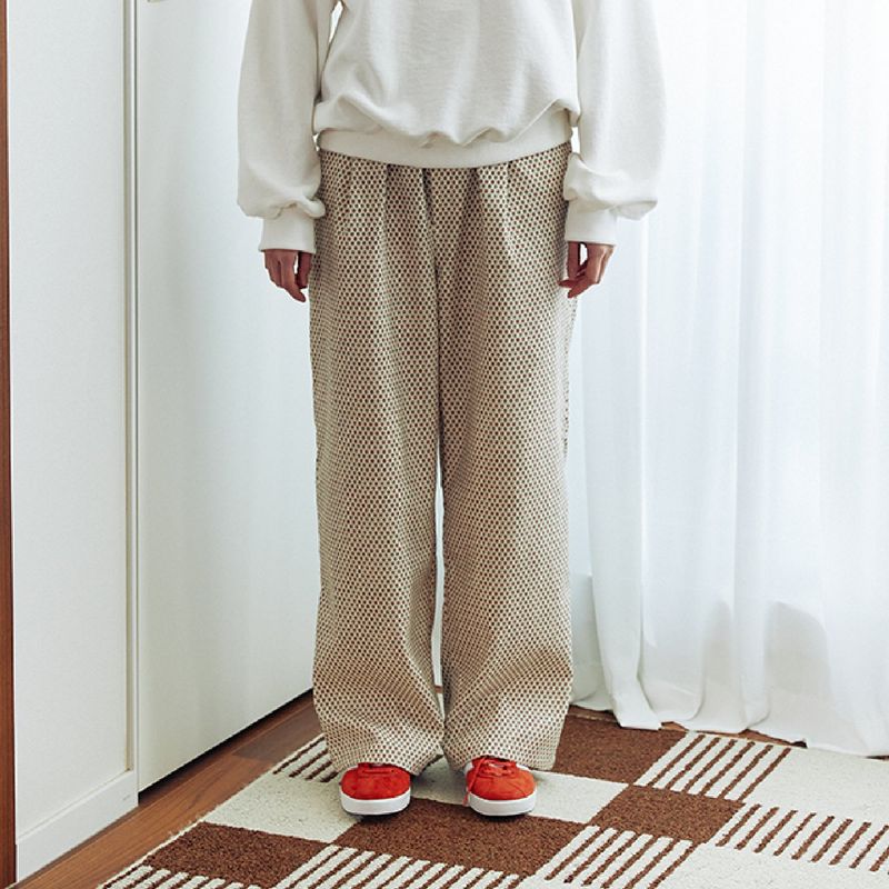 KOOKEESEE(クキシ)の「Corduroy Pintuck Band Pants (Pattern)(Pants)」