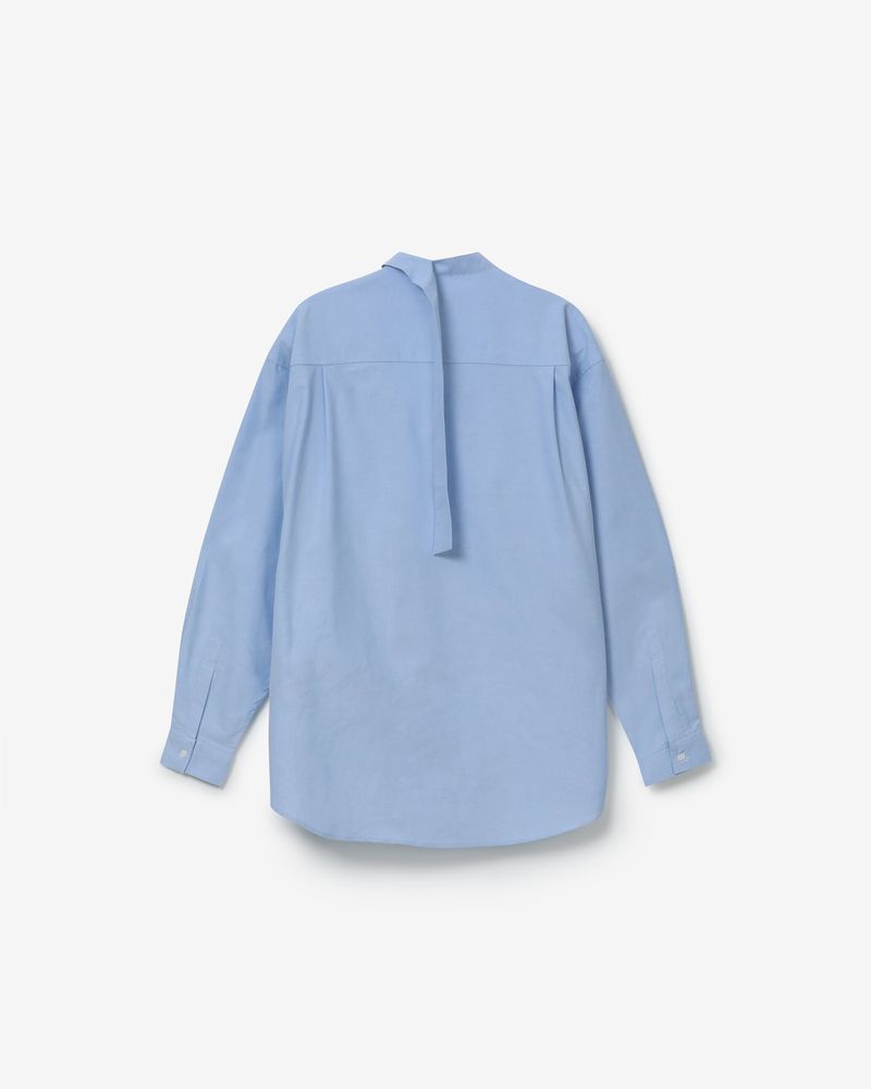Oxpord drop tie shirts [sky blue]