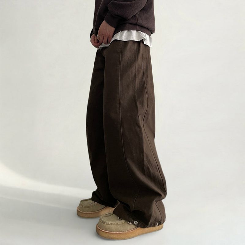 voarc（ボアク）の「クリーヘムスナップサイドピンタックスリットコットンワイドパンツ（パンツ）」