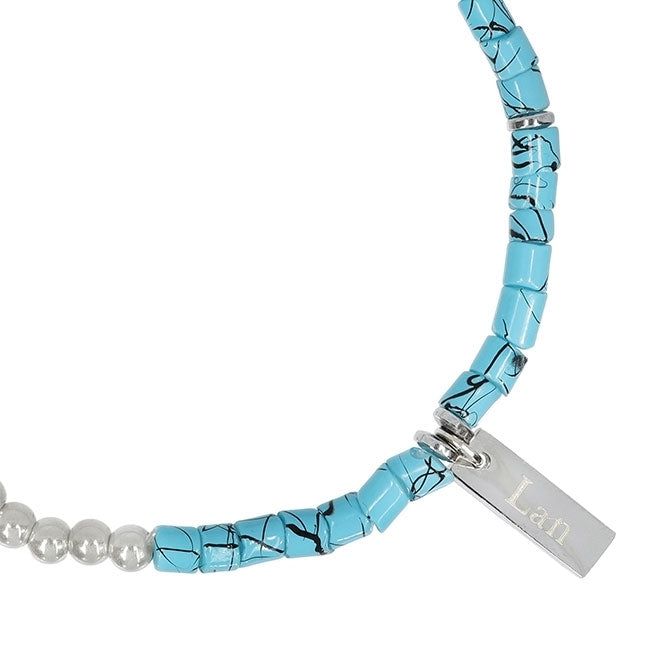 [LAN ARCHIVE] Sil Ball Half Gemstone Bracele