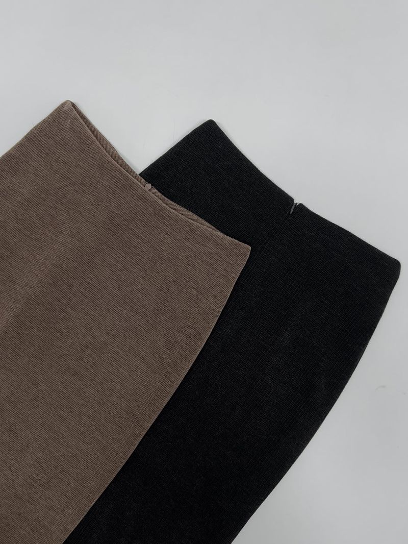 Velour H-line long skirt