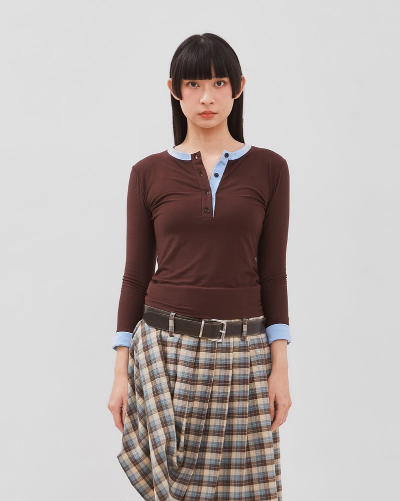 Two Tone Longsleeve Top
