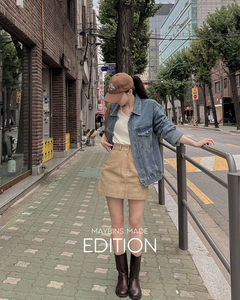 【MADE】Cotton mini skirt