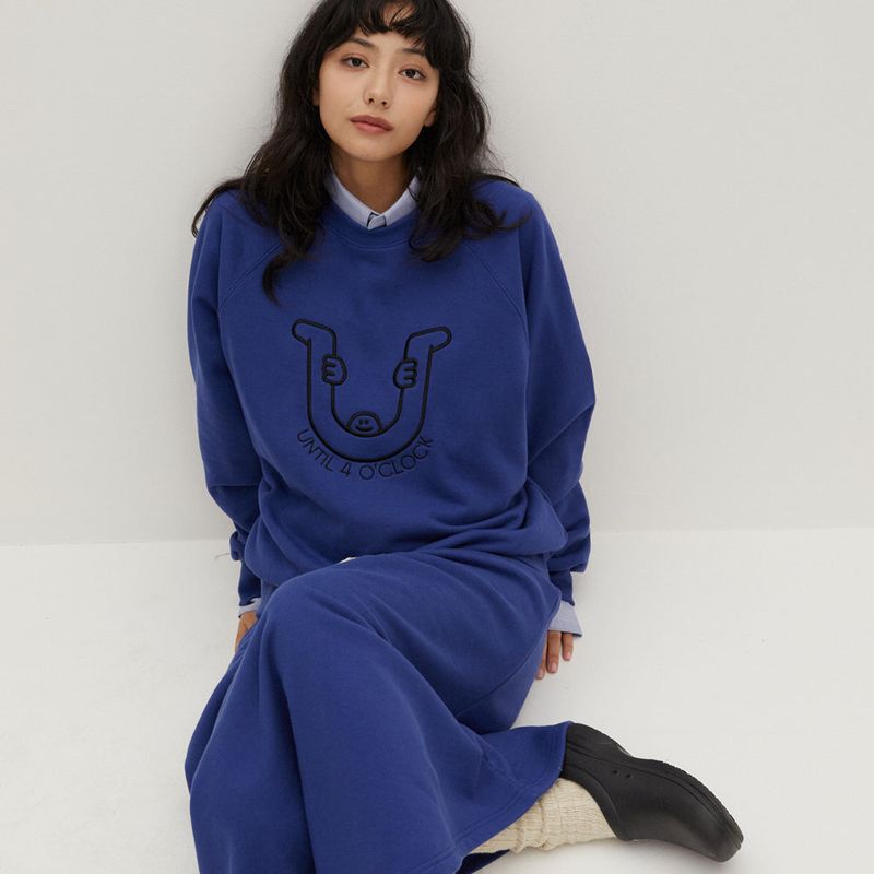 R Crew Sweatshirts Blue