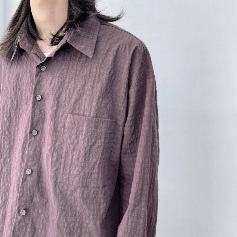 Subtle Textured Cropped Shirt