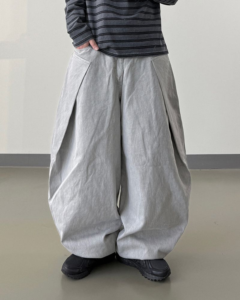 Folden Pigment Balloon Pants