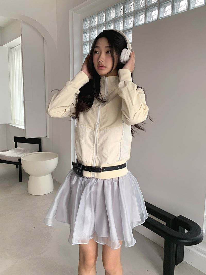VEIL ORGANZA FRILL SKIRT (3C)
