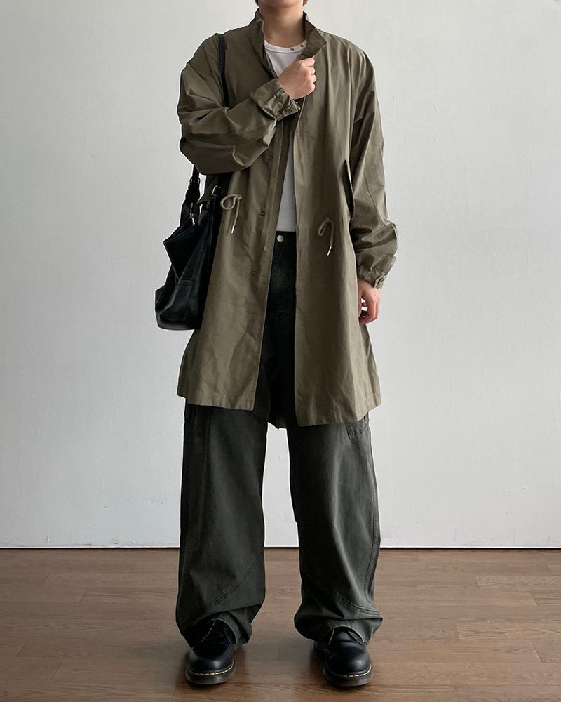 Vent High Neck Fishtail Jacket