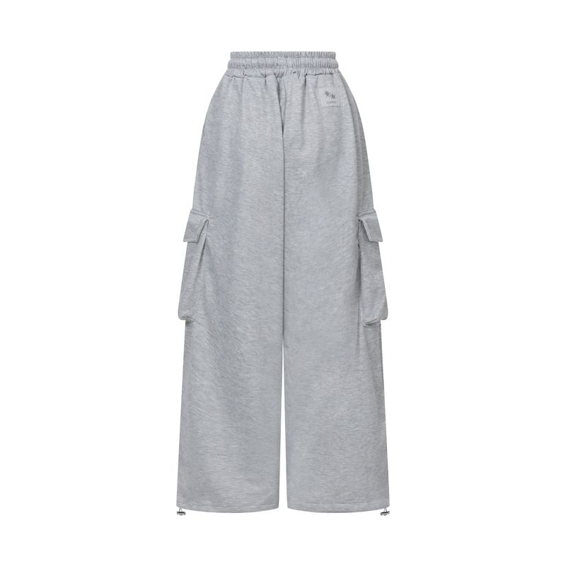 LARGIO CARGO WIDE SWEAT PANTS (3COLOR)