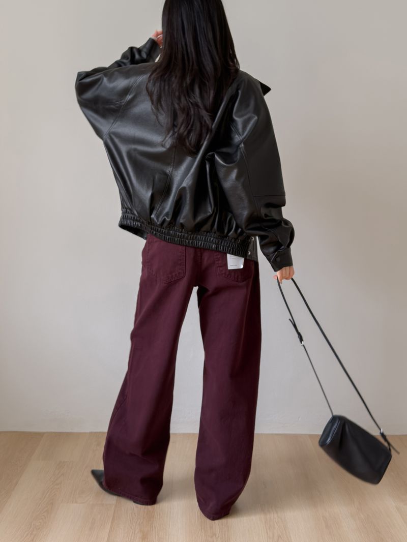 602 Dyed Cotton Wide Pants