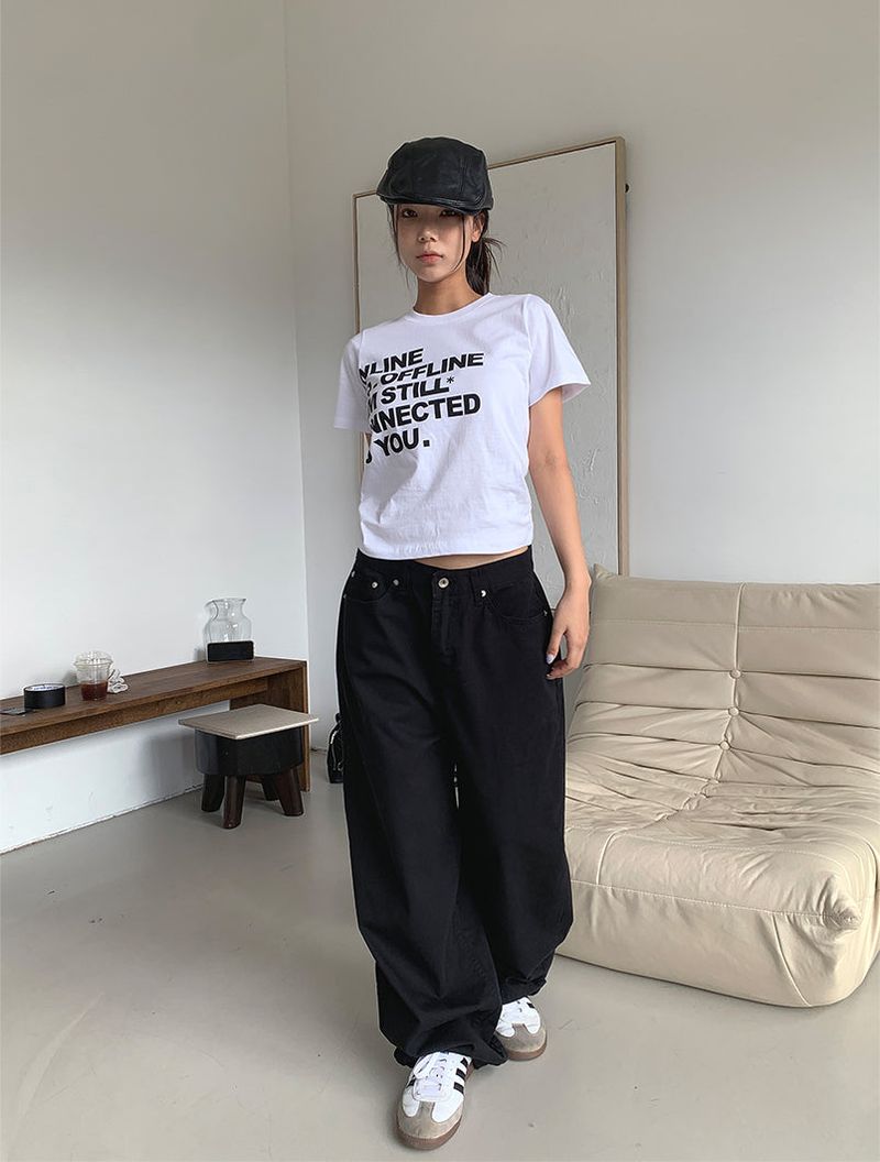 COTTON BIJO WIDE PANTS (2COLOR)