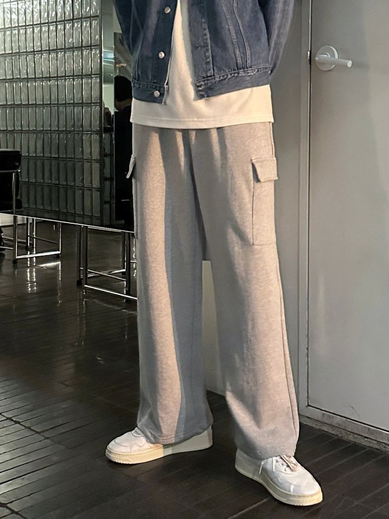 LMN Dumbled Washed Wide Cargo Pants (4 colors)