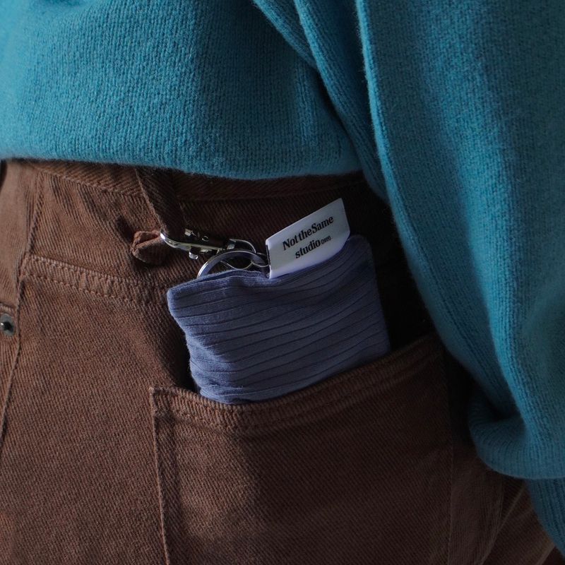 Mini keyring pouch 'Blueberry'