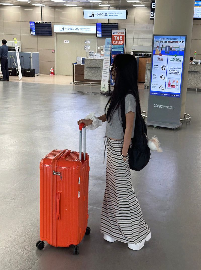 Stripe Juri Maxi Long Skirt