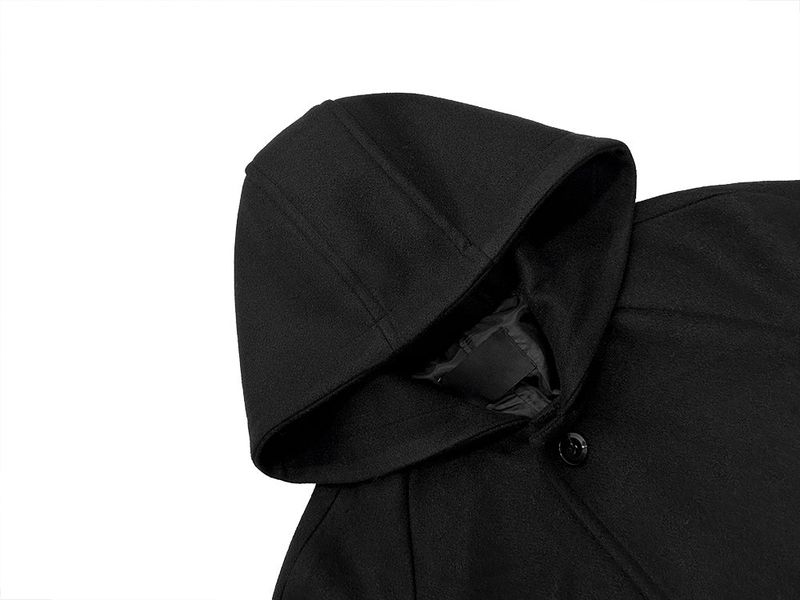 Evelyn Wool Hood Coat