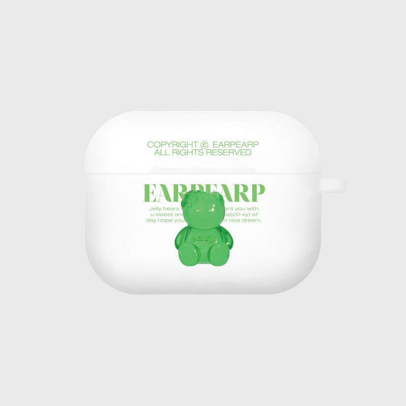 EARPEARP(アプアプ)の「LITTLE JELLY COVY-WHITE(AIR PODS PRO-COLOR JELLY)(Hats)」