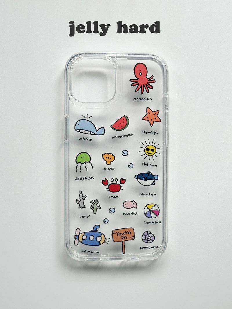 sea doodle case (jelly hard)