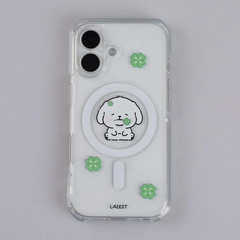 LAZEST（ラゼスト）の「[MADE]ツマロ フォーリーフ クローバー マグセーフ クリア iPhone ケース（スマホグッズ/小物）」