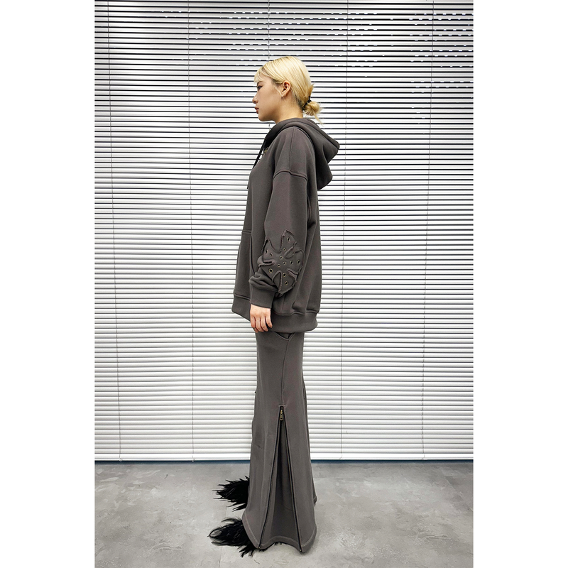 ANTIQUE ZIPPER MAXI SKIRT
