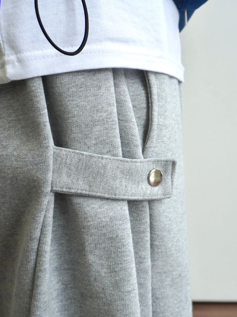 Pinch Side Snap Sweat Pants 6C