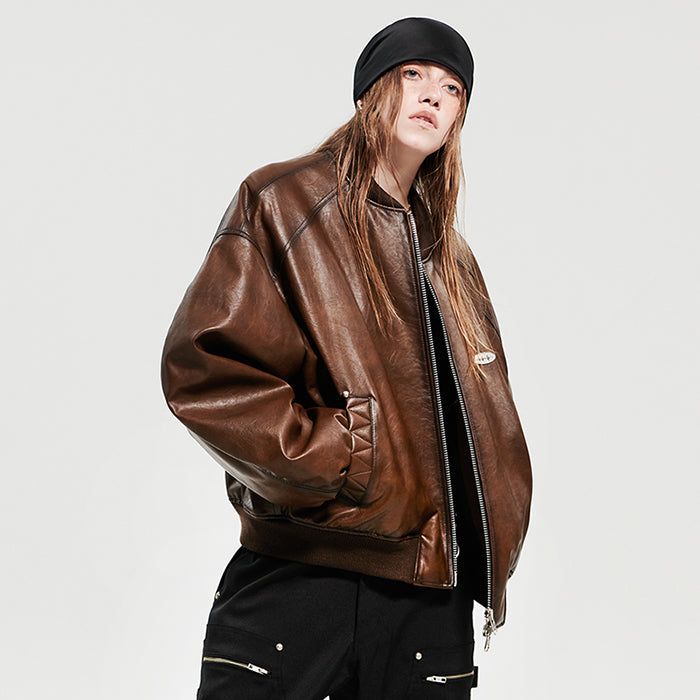 OVERSIZED MA-1 JACKET_BROWN