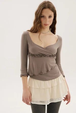 Rosalyn wrap top