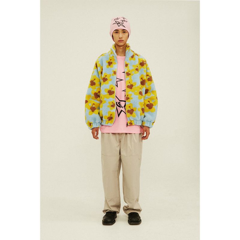 APIECEOFCAKE（ピースオブケイク）の「Flower Bear Fluffy Jacket_Sky Blue（Jackets/Outerwear）」