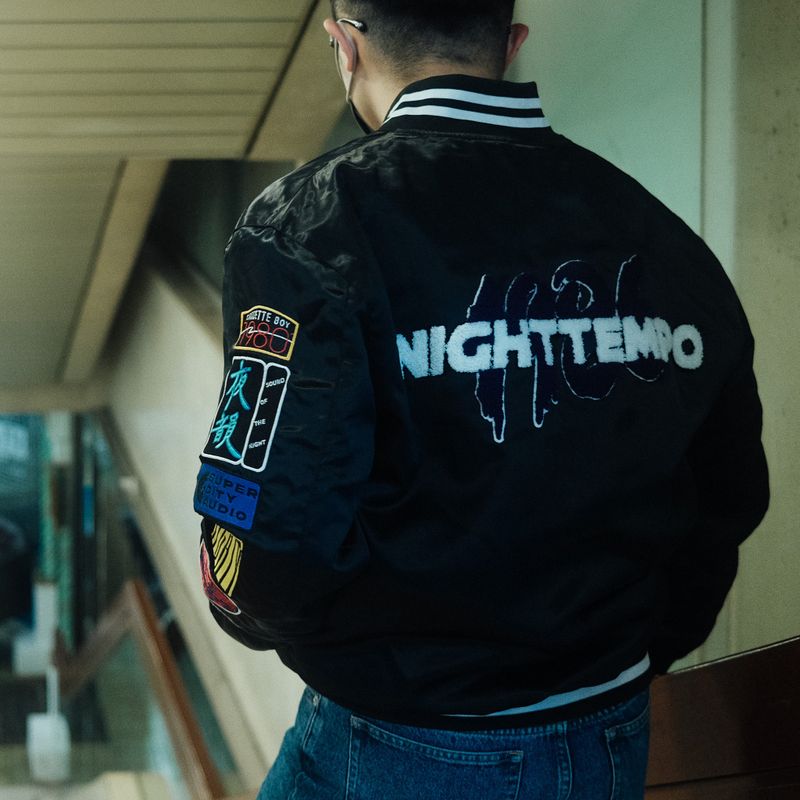 Night Tempo "1986" Varsity Jacket