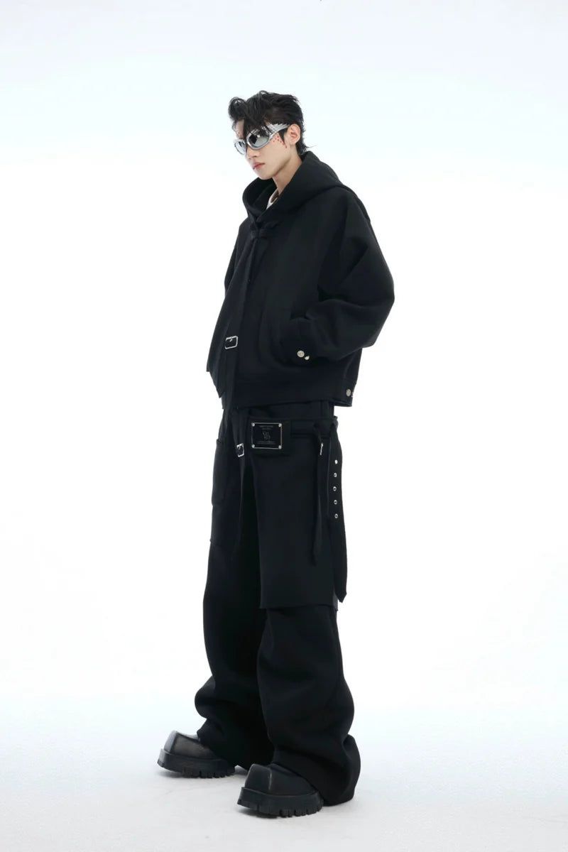 Layered Ribbon Hoodie