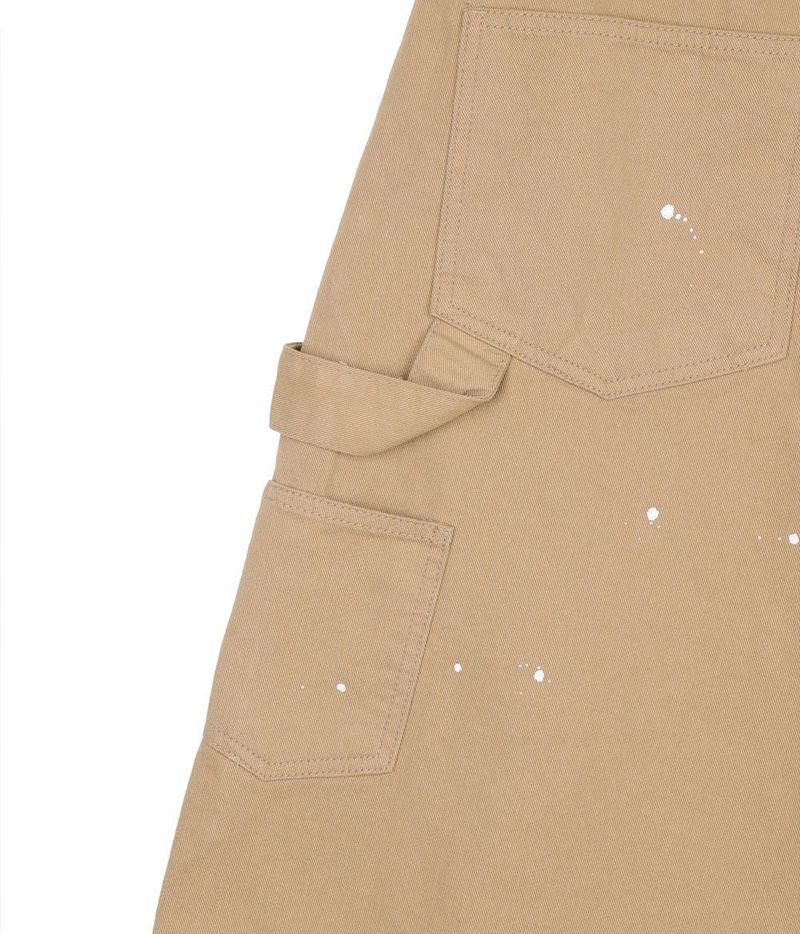 Double Knee Chino 8-Bermuda Pants - Beige