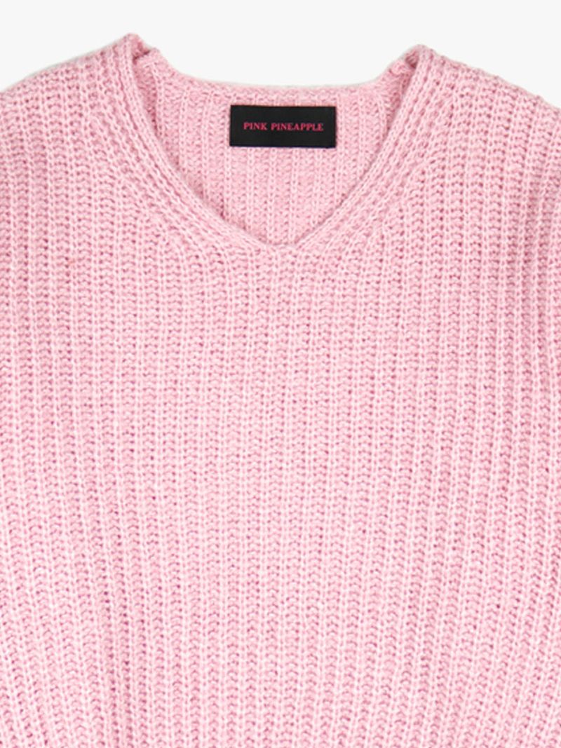 BASIC VOLUME V-NECK SWEATER