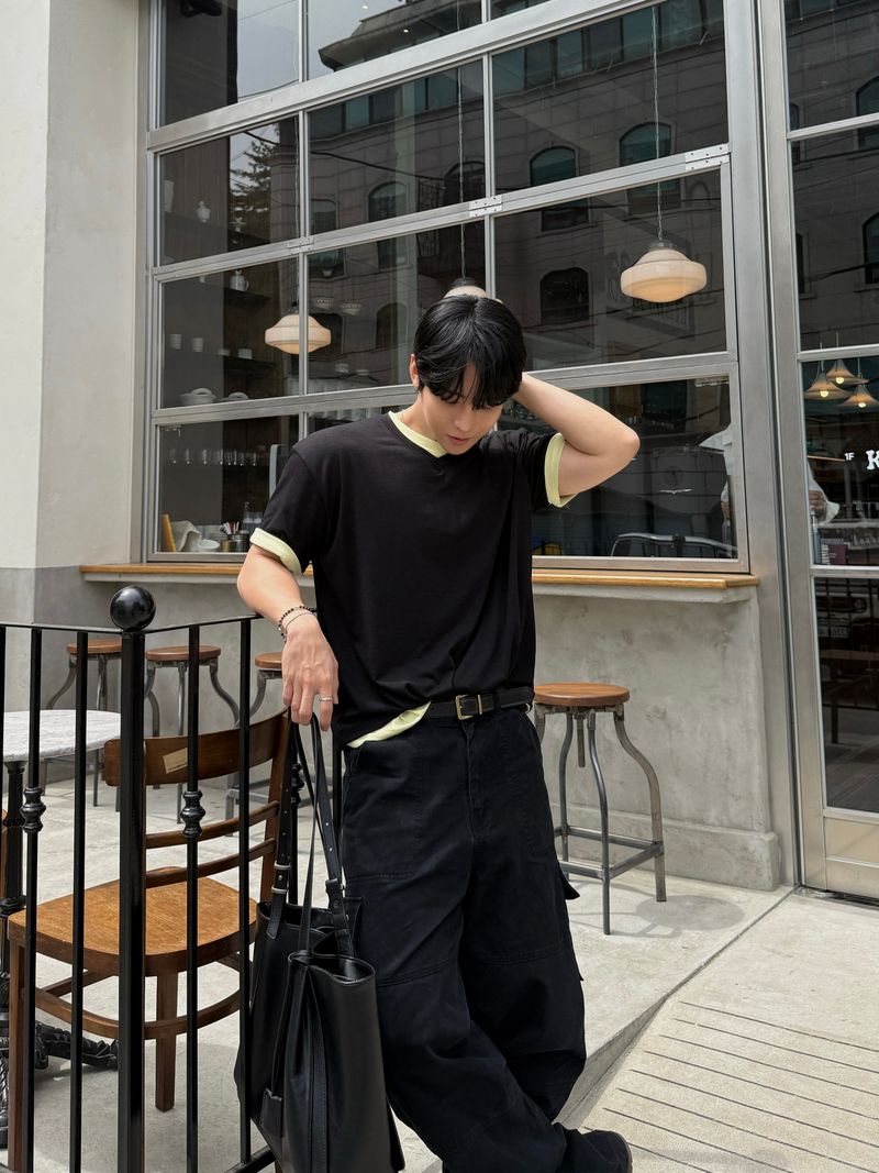 Lone dying wide cargo pants